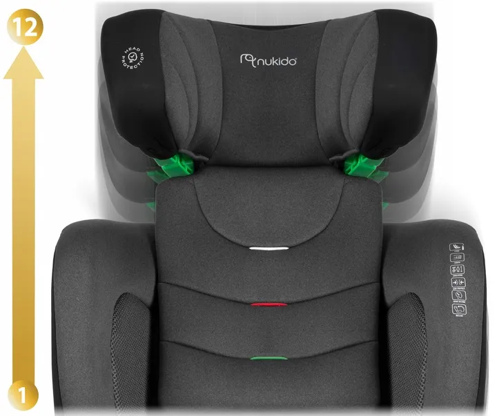 Autósülés, Nukido Louis Soft, sötétszürke – 4. kép Autósülés, Nukido Louis Soft, sötétszürke – 4. kép