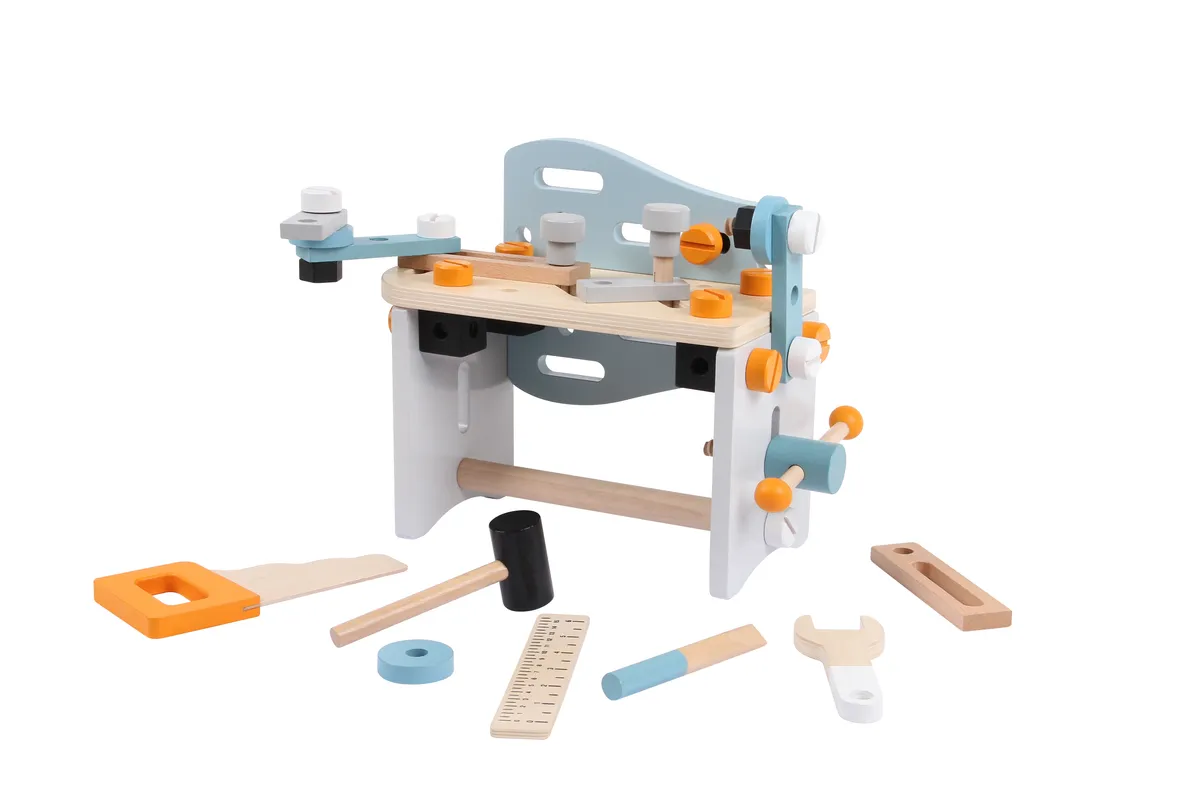 Építőkészlet, ECOTOYS 1182N, fa – 4. kép
