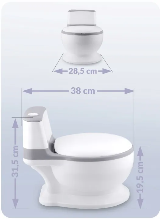 Gyerek bili, Ricokids RK-290, fehér/szürke – 8. kép Gyerek bili, Ricokids RK-290, fehér/szürke – 8. kép