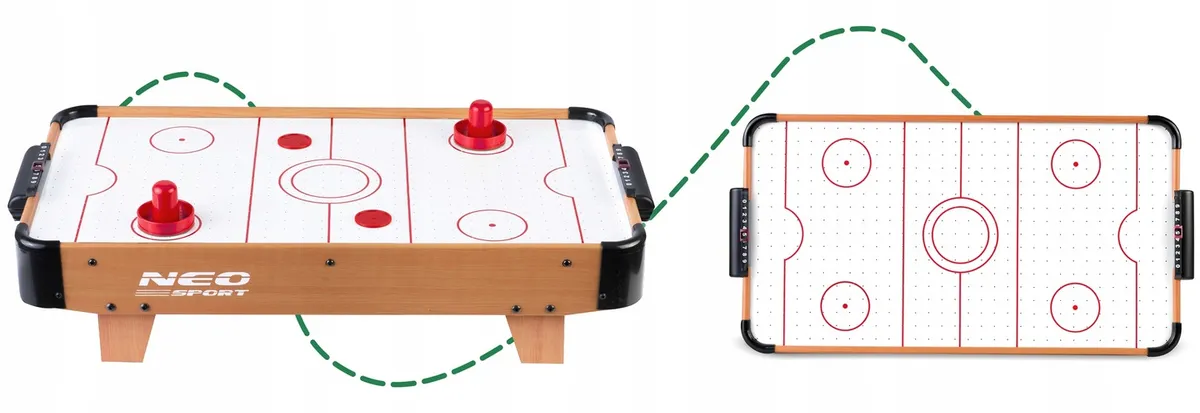 Léghoki asztal, Neo-Sport NS-421 Air Hockey, fehér – 3. kép