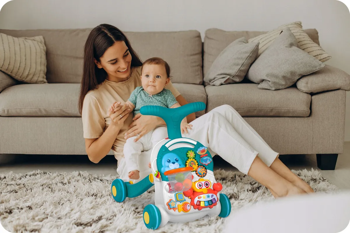 Járássegítő játék, Ricokids RK-810, fehér-kék – 4. kép Járássegítő játék, Ricokids RK-810, fehér-kék – 4. kép