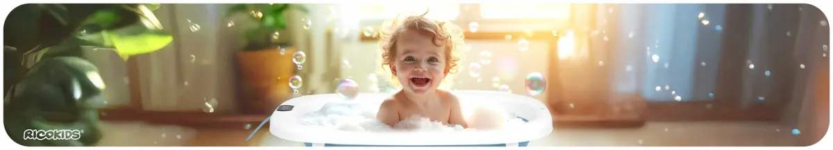 Utazó gyerekkád, Ricokids RK-286, fehér/kék – 1. kép Utazó gyerekkád, Ricokids RK-286, fehér/kék – 1. kép