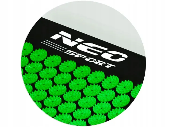 Akupresszúrás szőnyeg, Neo-Sport NS-901, fekete/zöld – 7. kép