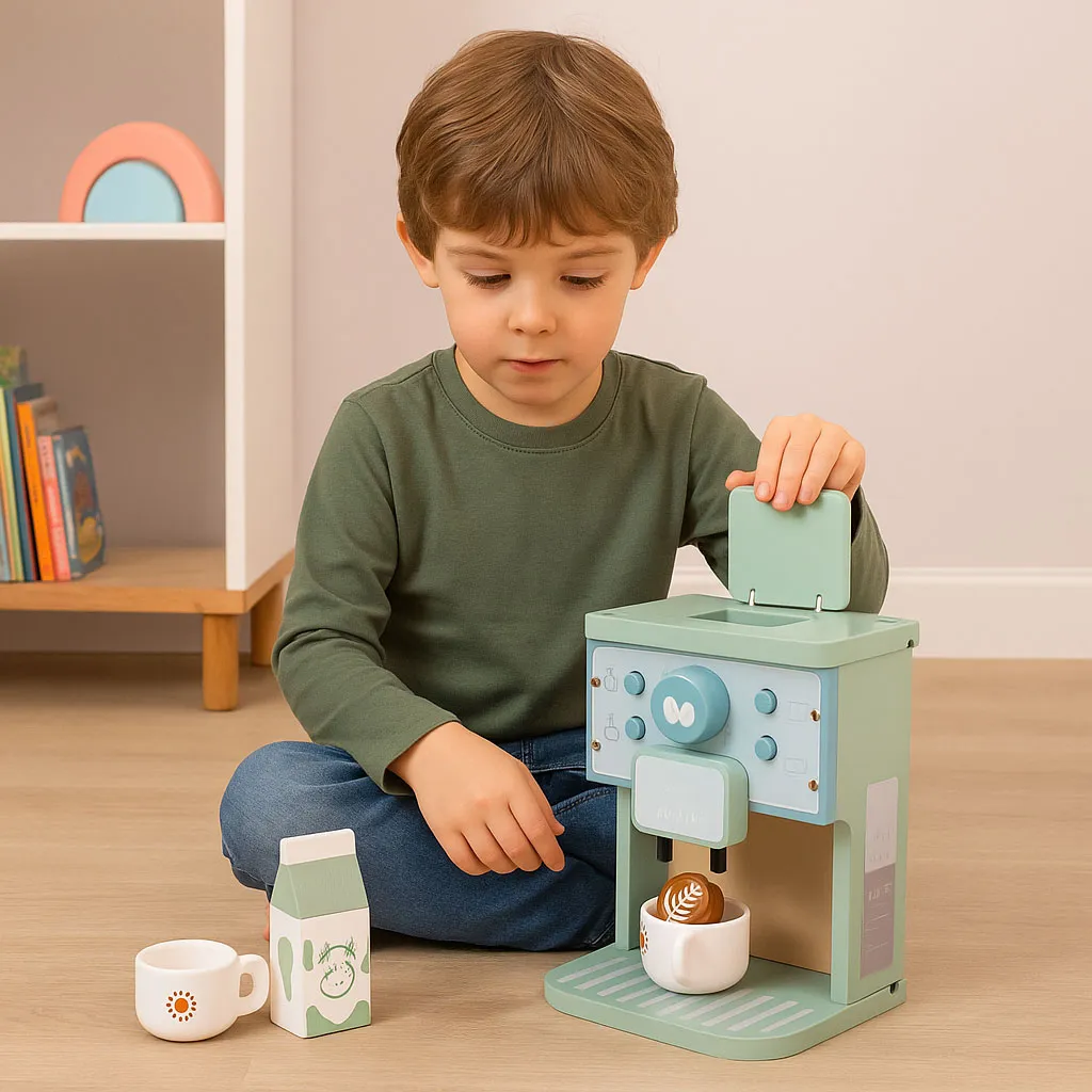 Játék kávéfőző, ECOTOYS, 15 x 12 x 20 cm – 2. kép