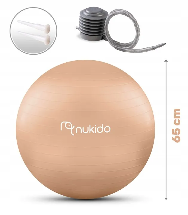 Fitnesz labda, Nukido NS-951, bézs – 9. kép