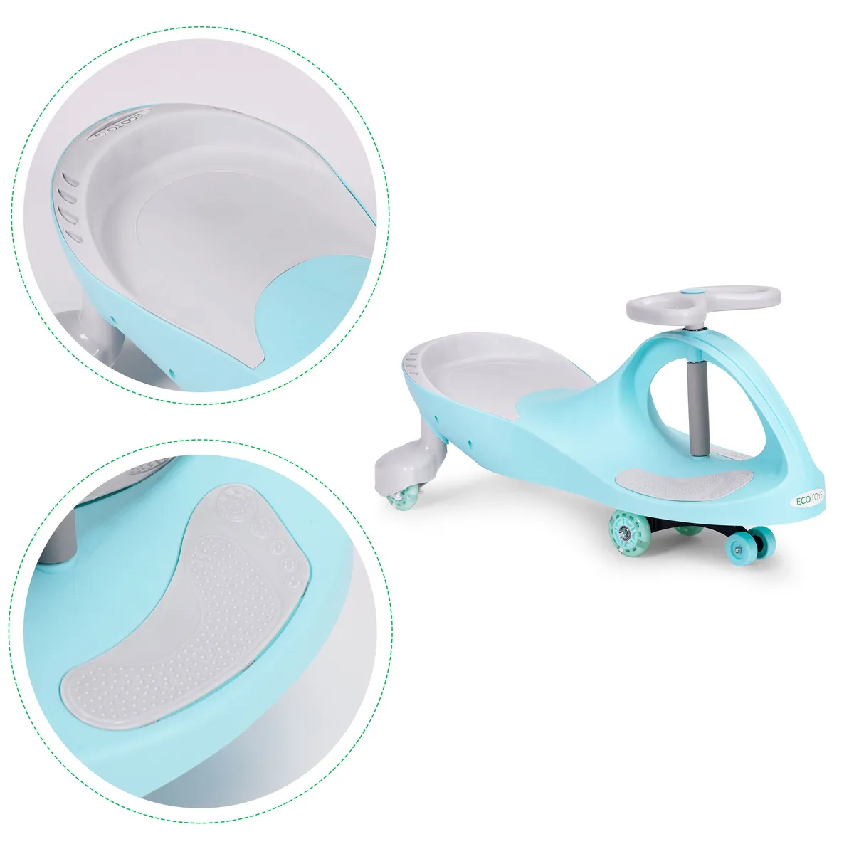 Wiggle autó, ECOTOYS YM-SW-1, kék – 3. kép Wiggle autó, ECOTOYS YM-SW-1, kék – 3. kép