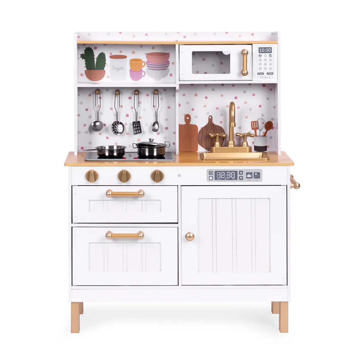 Játékkonyha, ECOTOYS, fa – 1. kép
