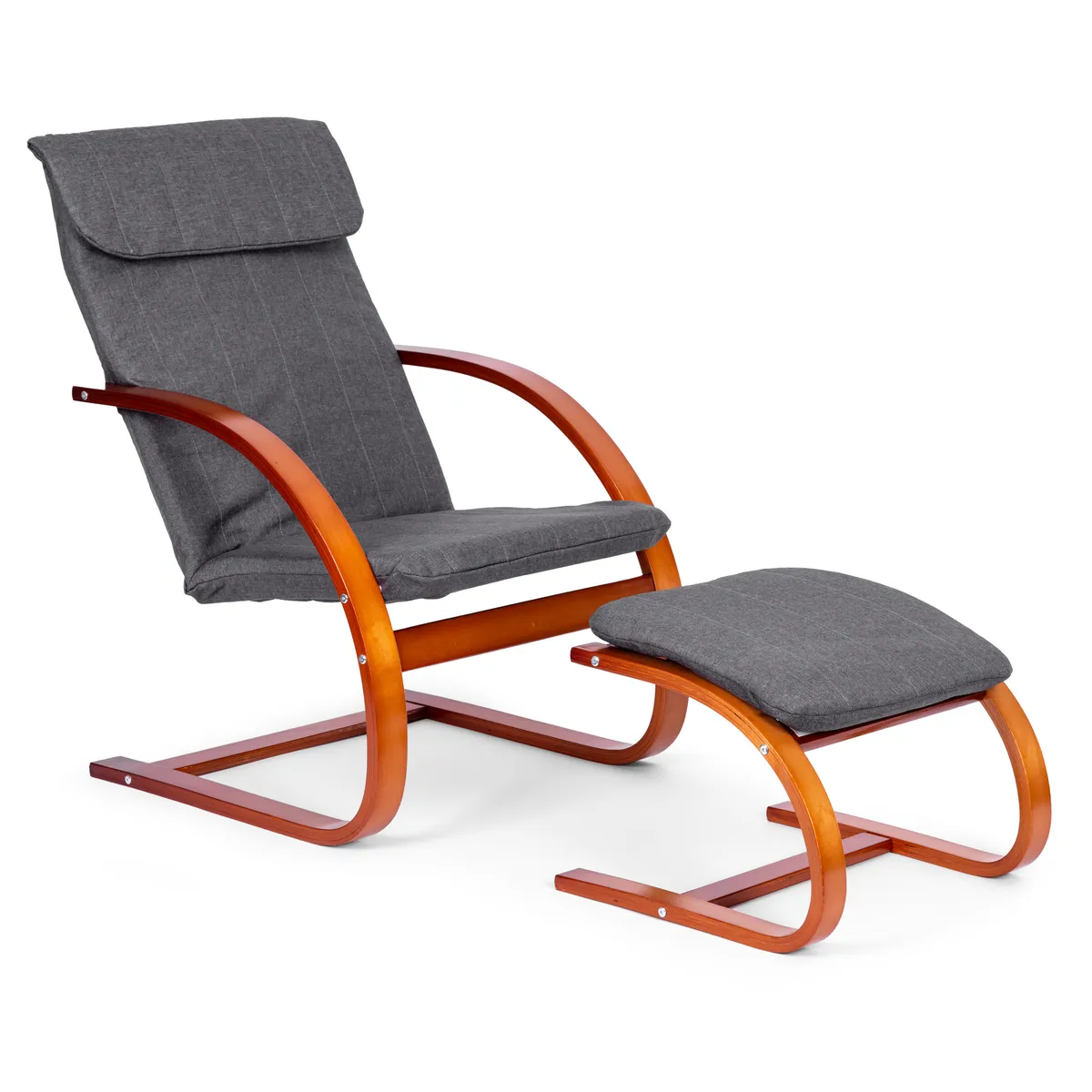 Hintaszék, ModernHome TXWQM-31-6, szürke/barna – 1. kép Hintaszék, ModernHome TXWQM-31-6, szürke/barna – 1. kép