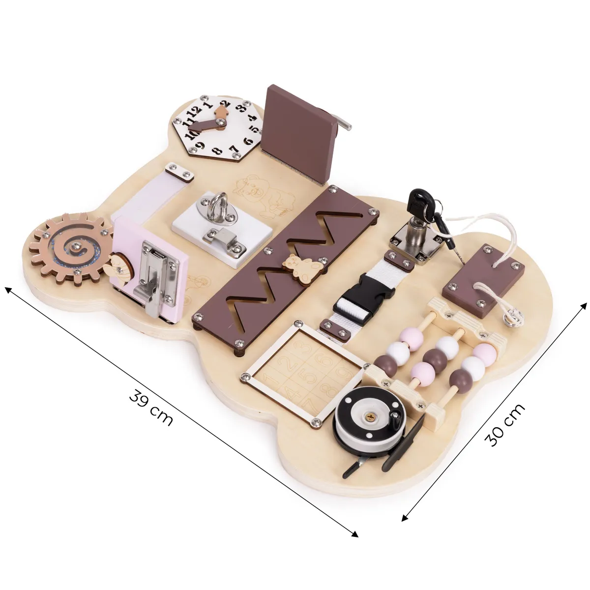 Oktatójáték, ECOTOYS HM328237, fa – 4. kép Oktatójáték, ECOTOYS HM328237, fa – 4. kép