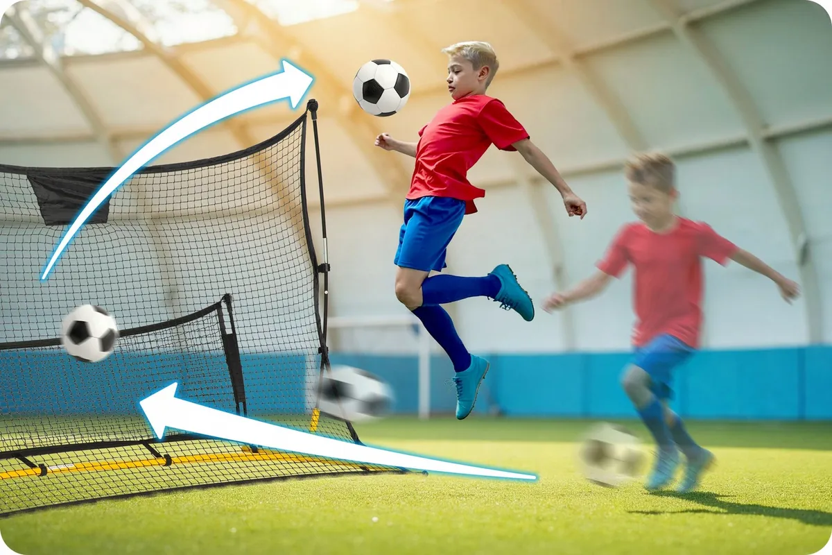 Visszapattanó futball edzőháló, Neo-Sport, 210 x 120 x 35 cm – 6. kép Visszapattanó futball edzőháló, Neo-Sport, 210 x 120 x 35 cm – 6. kép