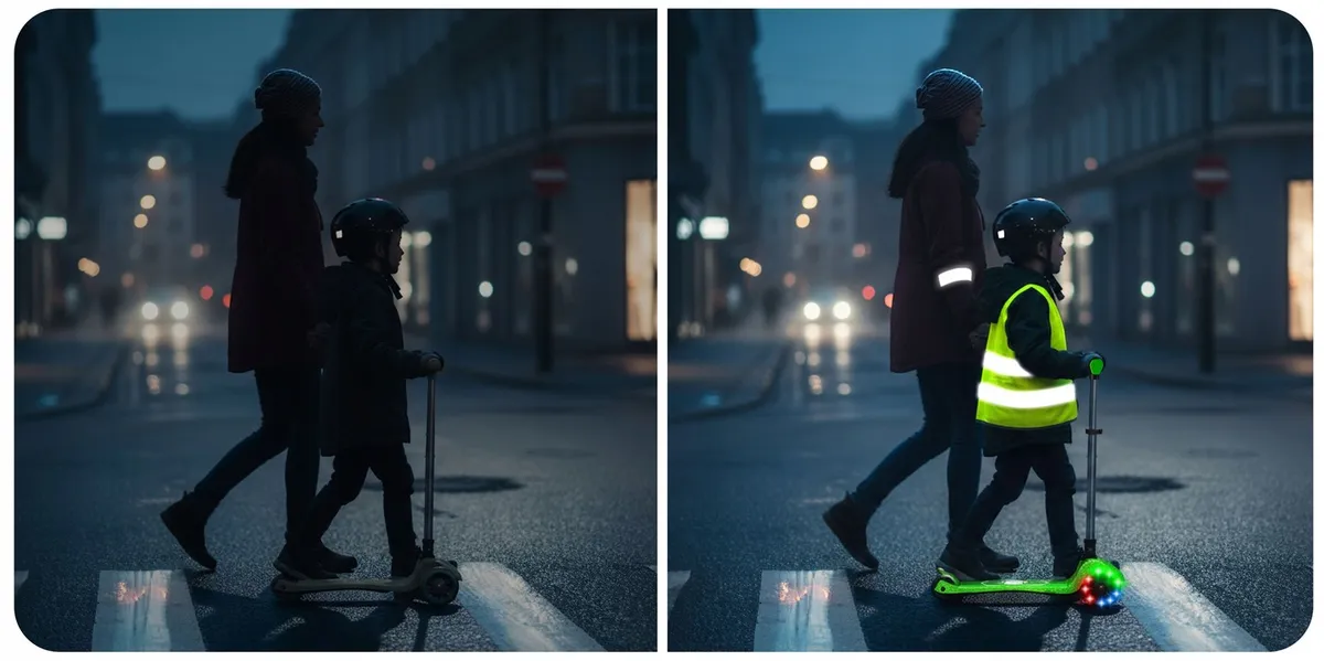 Háromkerekű roller, Ricokids Jelly, zöld – 9. kép