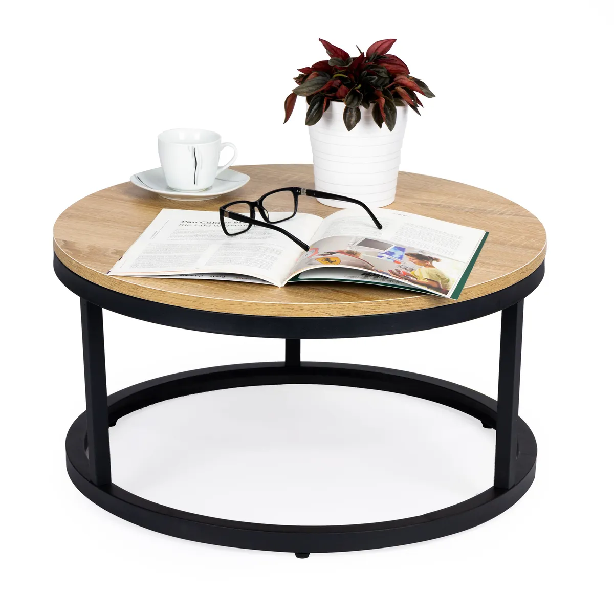 Dohányzóasztal, ModernHome PJJCFT0068, átmérő: 60 cm – 1. kép Dohányzóasztal, ModernHome PJJCFT0068, átmérő: 60 cm – 1. kép