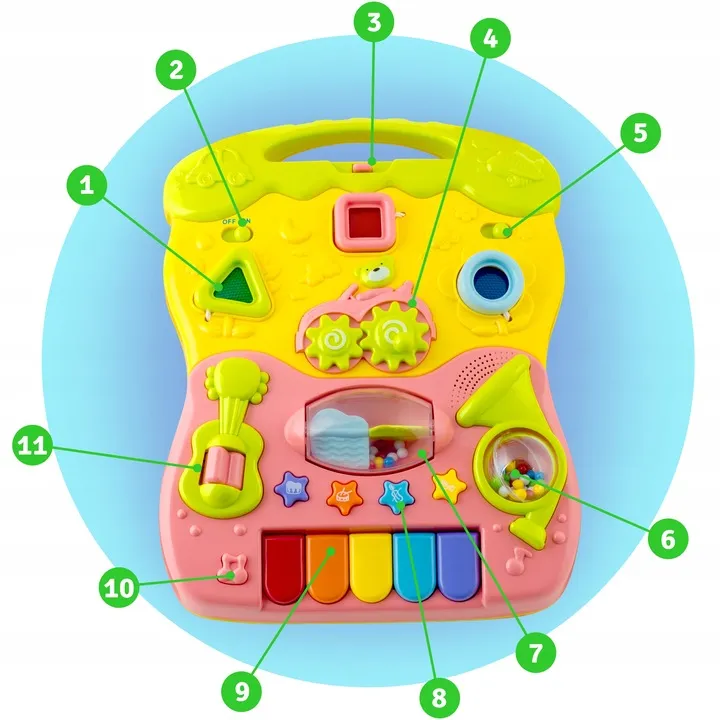 Járássegítő játék, Ricokids RK-744, rózsaszín – 7. kép Járássegítő játék, Ricokids RK-744, rózsaszín – 7. kép