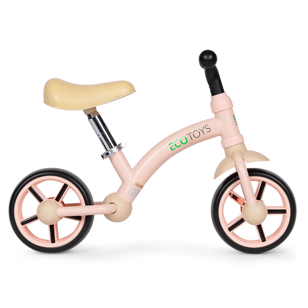 Kétkerekű futóbicikli, ECOTOYS LC-V1252, rózsaszín – 4. kép
