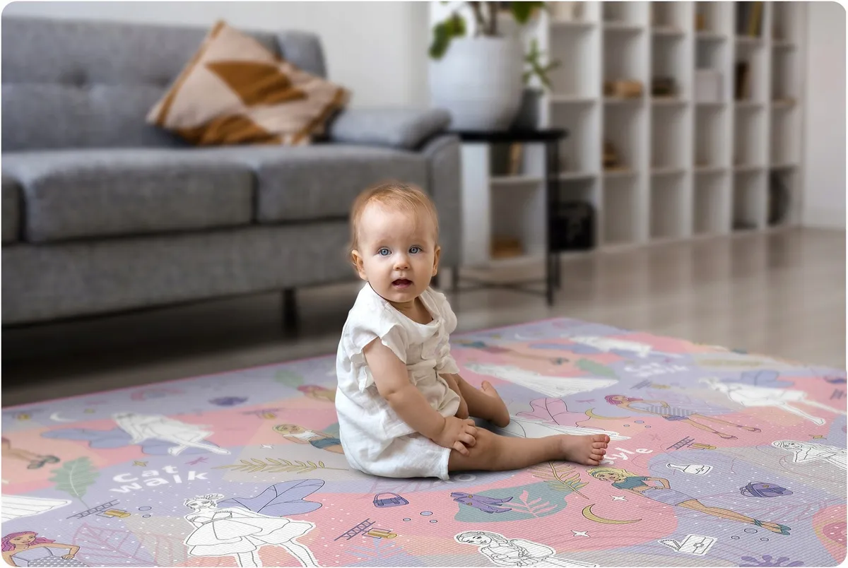Játszószőnyeg, Ricokids RK-343, rózsaszín alap figurákkal – 5. kép Játszószőnyeg, Ricokids RK-343, rózsaszín alap figurákkal – 5. kép