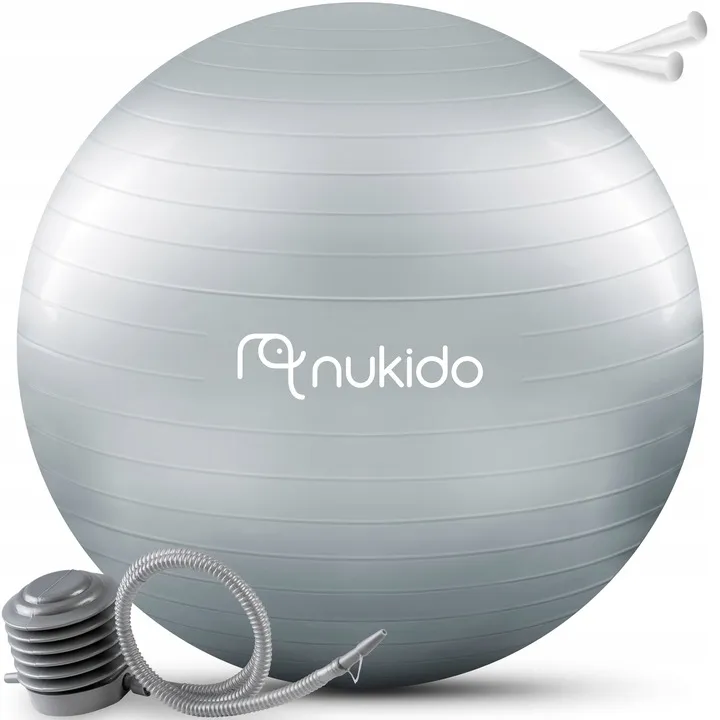 Fitnesz labda, Nukido NS-951, szürke – 2. kép