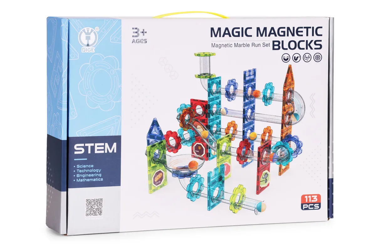 Mágneses játékkészlet, Multistore HC726113, 113 db – 4. kép