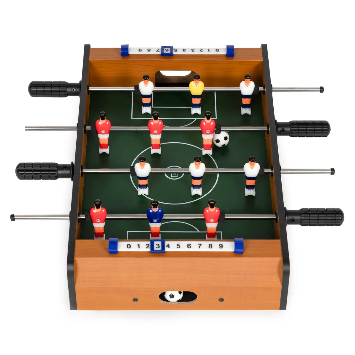 Csocsóasztal, MULTISTORE HC121402, zöld/fa – 2. kép Csocsóasztal, MULTISTORE HC121402, zöld/fa – 2. kép