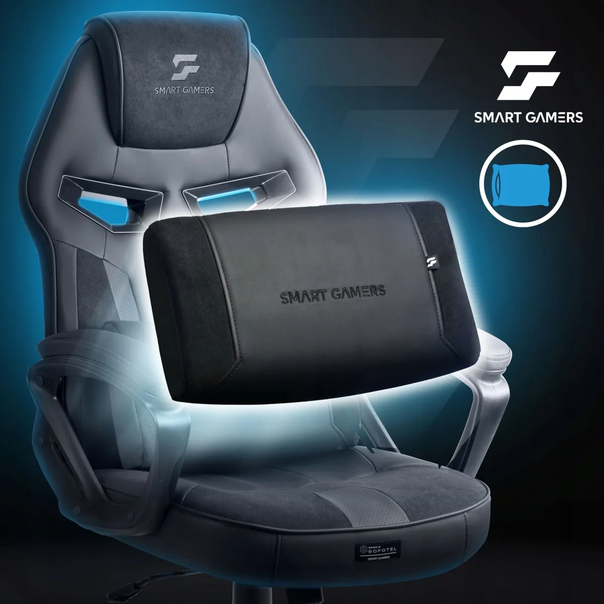Gamer szék, Sofotel Furon, fekete – 7. kép