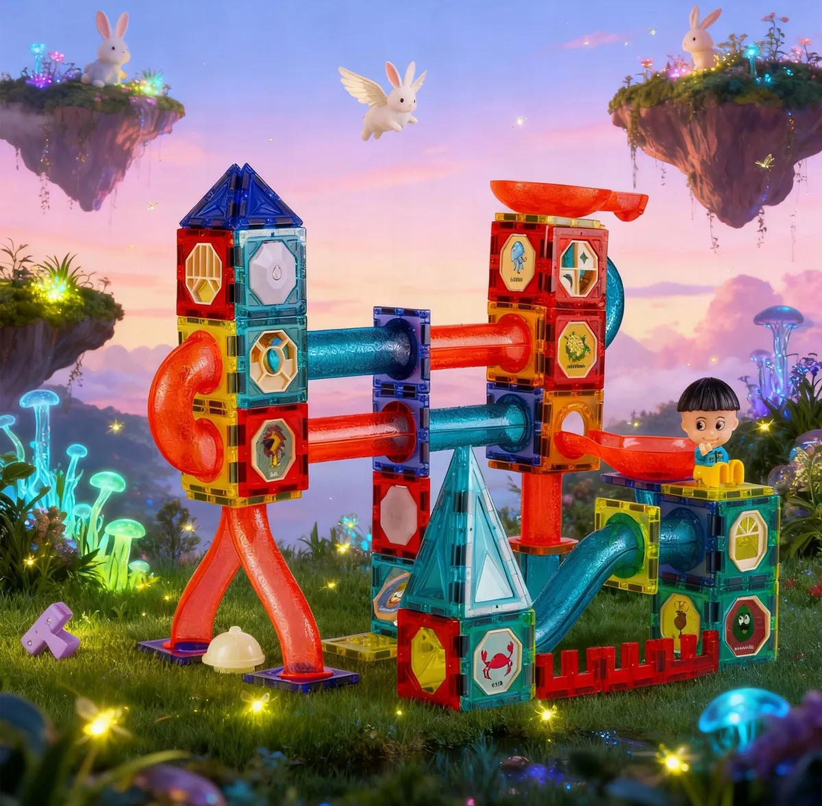 Mágneses játékkészlet, Ricokids RK-782, 150 db – 11. kép