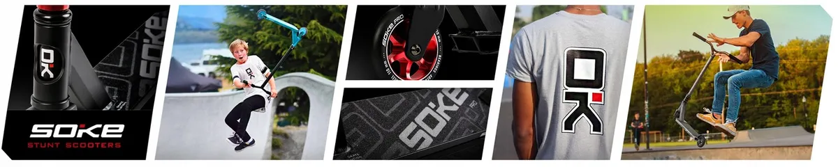 Kaszkadőr roller, SOKE PRO, piros – 1. kép Kaszkadőr roller, SOKE PRO, piros – 1. kép