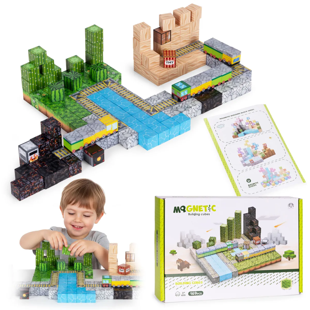 Mágneses játékkészlet, Multistore HC740658, 169 db – 1. kép Mágneses játékkészlet, Multistore HC740658, 169 db – 1. kép