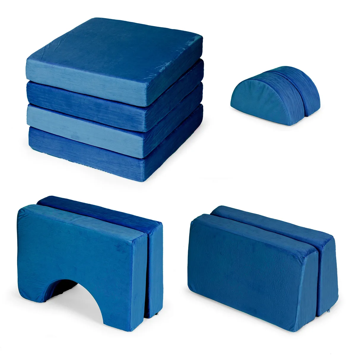 Gyerek moduláris fotel, ECOTOYS TMSRT-15-NB, kék – 4. kép