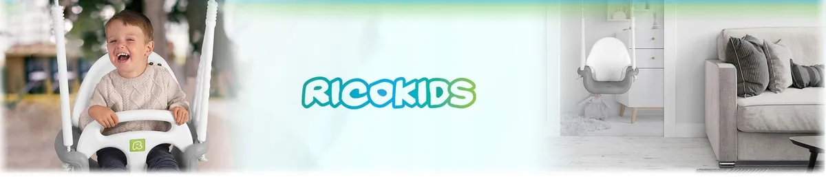 Gyerek hinta, Ricokids, szürke/fehér – 1. kép